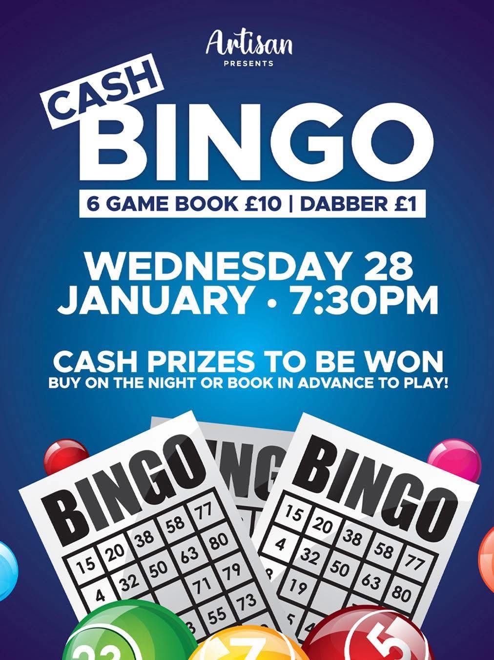 Cash Bingo social media poster design